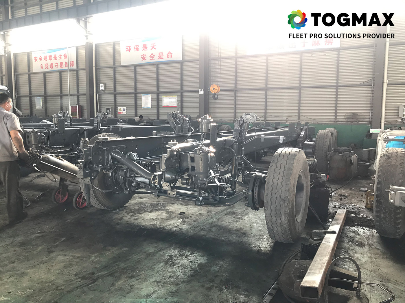 Togmax Group China Sinotruk Howo Shacman Secondhand Used Tractors Dump Trucks Factory Workshop